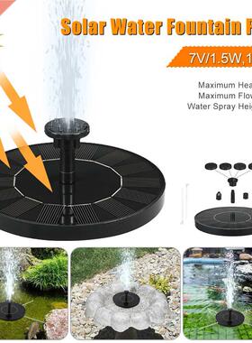 Solar Water Fountain Pump With 6 Nozzles Solar Powered
