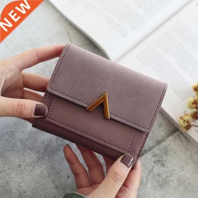 New Women's Wallet Short Women Coin Purse Wallets Card Hde