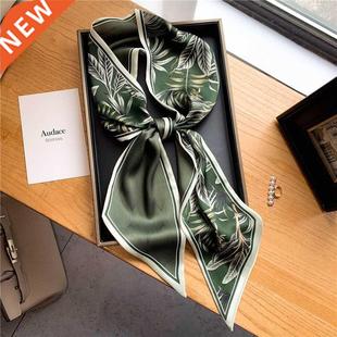 Luxury Long Silk Scarf Female Animal Horse Print Thin Narrow