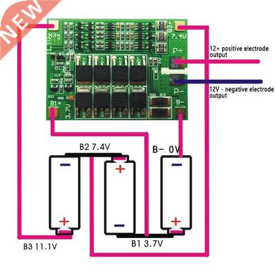 BMS S 40A Balancer PCM 18650 Lithium Battery Protection Boa