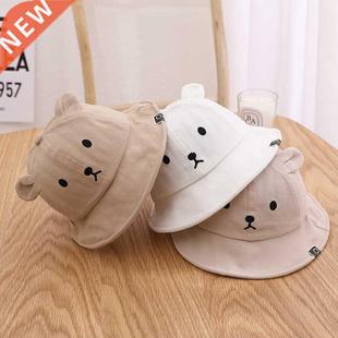 Spring Autumn Baby Bucket Hat Cute Bear Ear Newborn Panama C