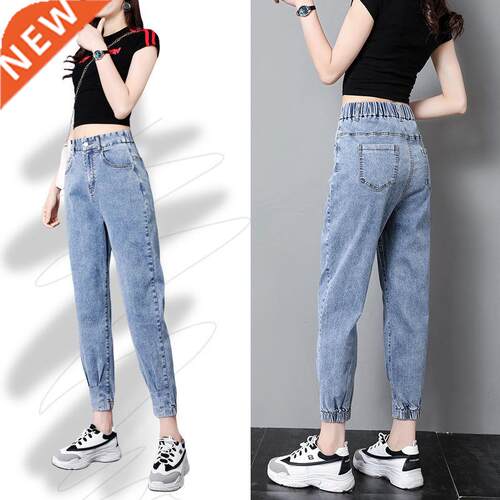 Woman Jeans Pants Women's High Waist Jeans 2021 Spring Loose