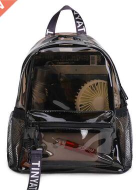 Clear PVC Women Backpack Transparent Fashion Solid Backpack