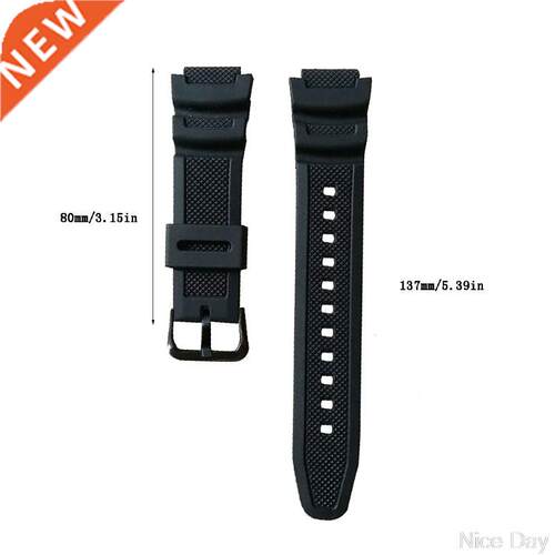 Silicone Watch Strap Stainless Steel Buckle Sport Wristband