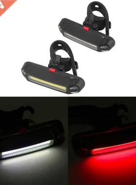 Bike Bicycle Front Rear Light Waterproof LED Flashlight Tail