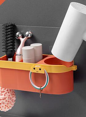 Hair Dryer Holder Hands Free Multi-functional Plastic Three