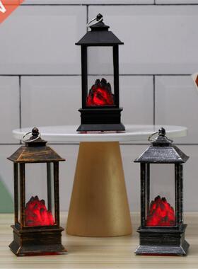 Halloween Wind Lamp Black Carbon Flame Lamp Electric Lamp