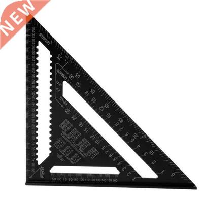 30cm Aluminum Alloy Metric Triangle Ruler Square Ruler for W