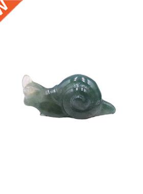 Snail Figurines Miniature Animal Statue Ornament Stone Mini