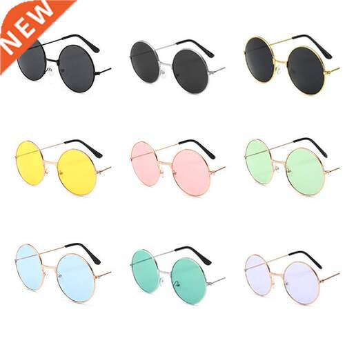 Vintage Retro Sunglasses Round Metal Clear Sunglasses Women'