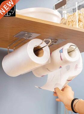 Kitchen paper towel rack plastic wrap shelf paper roll rack