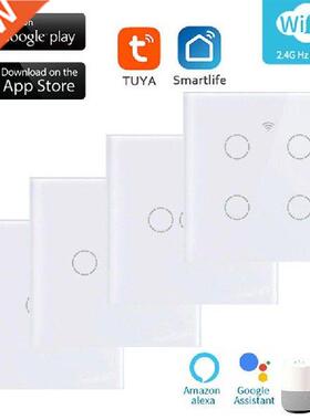 WiFi Type 86 Panel Switch Touch Switch LED Glass Panel Wall