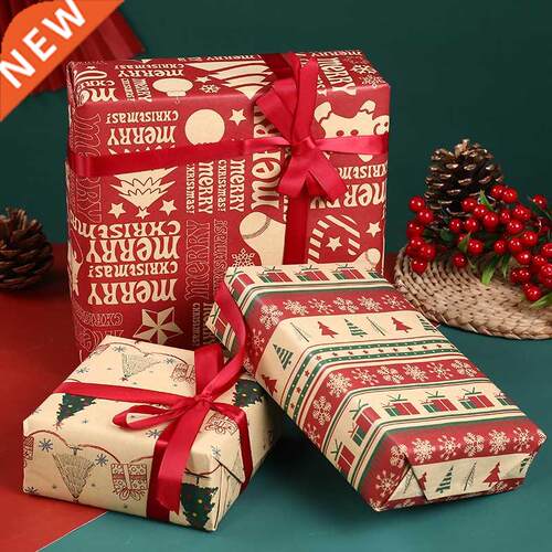 Christmas gift wrapping paper thickened Christmas cowhide wr