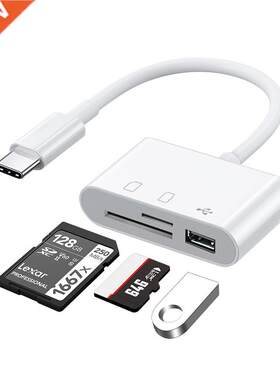 Type-C Adapter TF CF SD Memory Card Reader OTG Writer Compac
