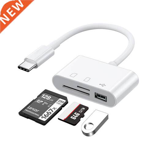 Type-C Adapter TF CF SD Memory Card Reader OTG Writer Compac