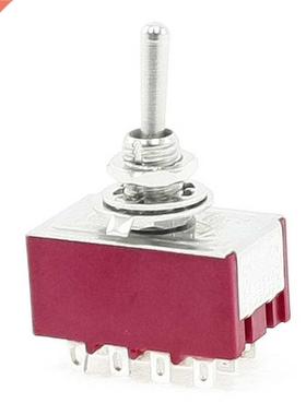 6A/125VAC 2A/250VAC 12 Pin 4PDT ON/ON 2 Position Mini MTS-40