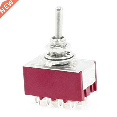 6A/125VAC 2A/250VAC 12 Pin 4PDT ON/ON 2 Position Mini MTS-40