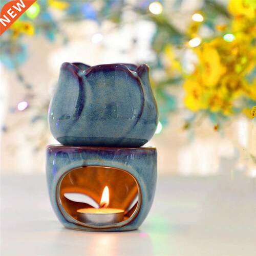 Tulips Shape Ceramic Incense Burner Aromatherapy Oil Stove