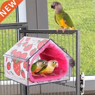 Warm Bird Nest Clear Birdhouse Acrylic Wild Bird Feeder