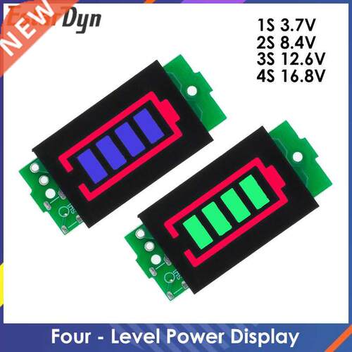 1-8S 1S/2S/3S/4S Single 3.7V Lithium Battery Capacity Indica