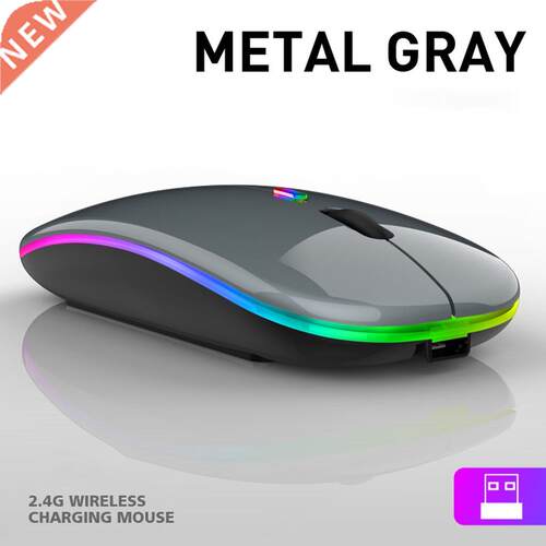Bluetooth-compatible Wireless With USB Rechargeable RGB Mous