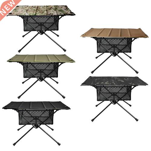 Outdoor Folding Table with Net Pocket Portable Foldable Alum