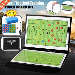 Foldable Magnetic Tactic Board Soccer Coaching Coachs Tactic