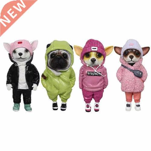 Cute Fashionable Animal Statues Handmade Dolls Chihuahua