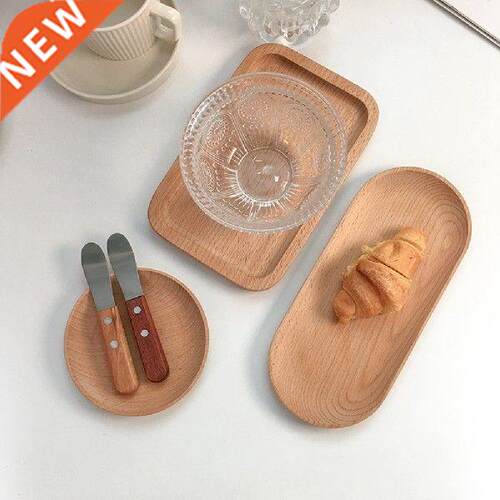 Japanese Style Snacks Food Storage Tray Table Plate Wooden