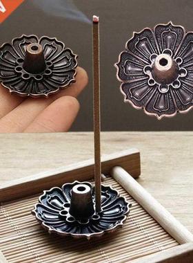 1 Pcs 9-Hole Copper Incense Holder Mini Lotus Flower Incense