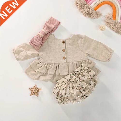 Baby Clothes Luxury Designer For Girls Spring Soft Linen Cot