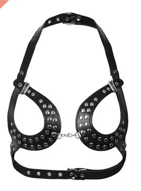 Harness Bra Open Cup for Womens Bondage Lingerie Gothic Ches