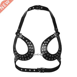 Harness Bra Open Cup for Womens Bondage Lingerie Gothic Ches
