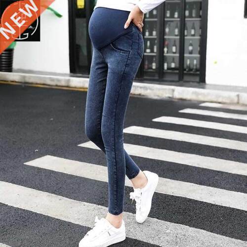 HigH Maternity ClotHes Maternity trousers pregnanCy jeans 女