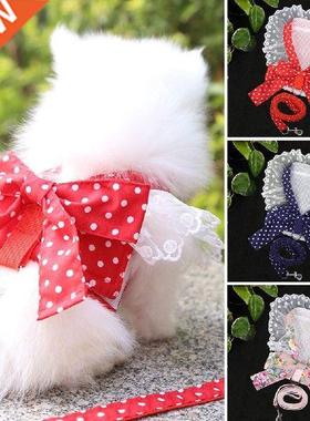 Faion Cute Lace Bow Chest Harness Dog Chest Harness and