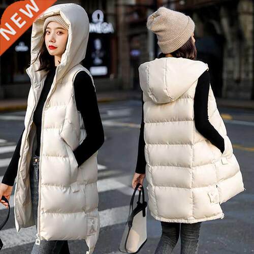 2021 New Autumn And Winter Women's Vest Loose Mid-Length Wom