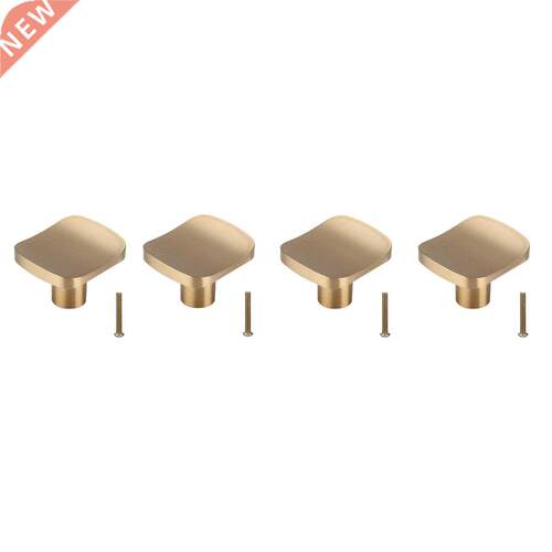 4PCS Gold Brass Cabinet Knobs Dresser Handles Pulls Gold Dra