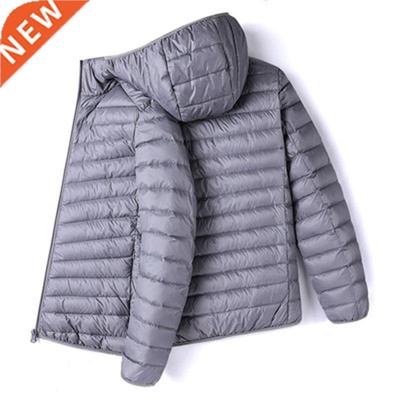 Fall Winter Ultra Light 90% White Duck Down Remove Hooded Ma
