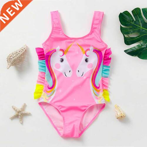 2021 Girls Swimsuit Pretty Girl One-piece Bathing Suits Chil