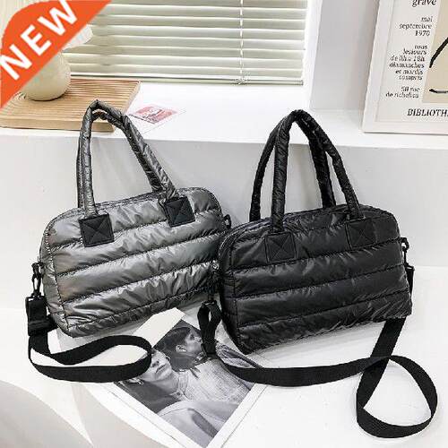 Fashion Quilted Cotton Space Padded Messenger Bag Large
