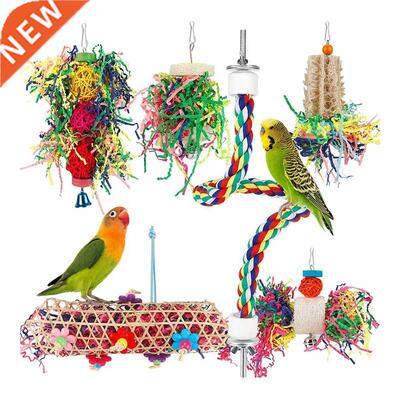 6PCS Bird Toys Bird redding Foraging Toys Parakeet Toy Che