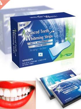 28Pcs/14Pair D Gel Teeth Whitening Strips White Tooth Denta