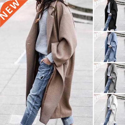 S-4XL plus size women's fall/winter woolen coat大码毛呢外套