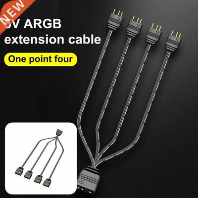 .5cm COOLMOON Useful 1 to 4 Mainboard ARGB Splitter Cable