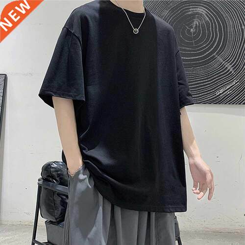 100% Cotton Five Half Sleeve Men's Women Summer T-shirt Loos
