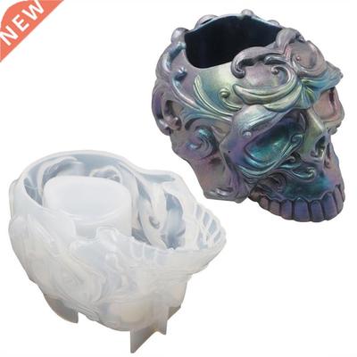3D Skull Shape Silicone Molds DIY Crystal Silicone Mold