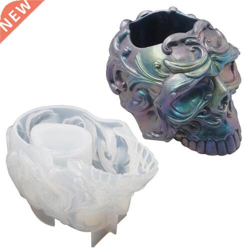 3D Skull Shape Silicone Molds DIY Crystal Silicone Mold