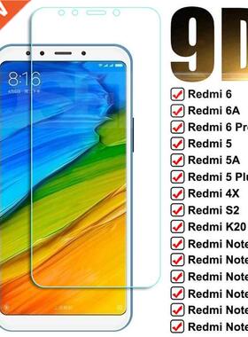 9D Protection Glass For Xiaomi Redmi 5 Plus 6 6A 5A 4X S2 Te