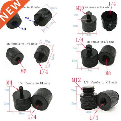 M4 M6 M8 M10 M12 to 1/4 Male to Female Screw Mount apter p