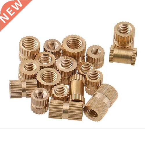 M4 x 4mm Female Thread Brass Knurled Threaded Insert Embedme